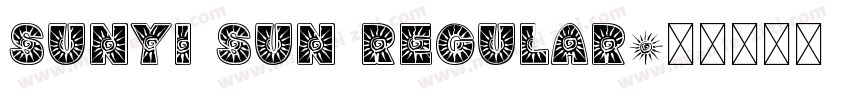 Sunyi Sun Regular字体转换